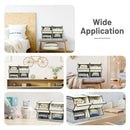 Large Stackable Bins Cubes W/Lids Storage Organizers W/Linen