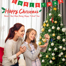 8ft Pre-lit Hinged Christmas Tree w/ 600 LED Lights & 9 Dynamic Effects