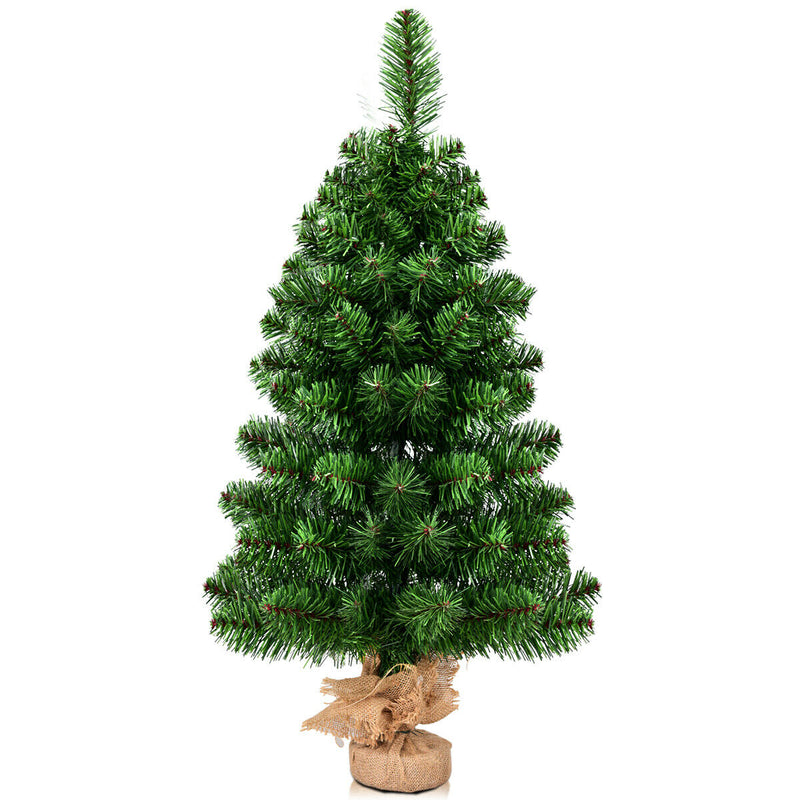 3Ft Artificial PVC Christmas Tree Tabletop Holiday Season Decoration Home Deco