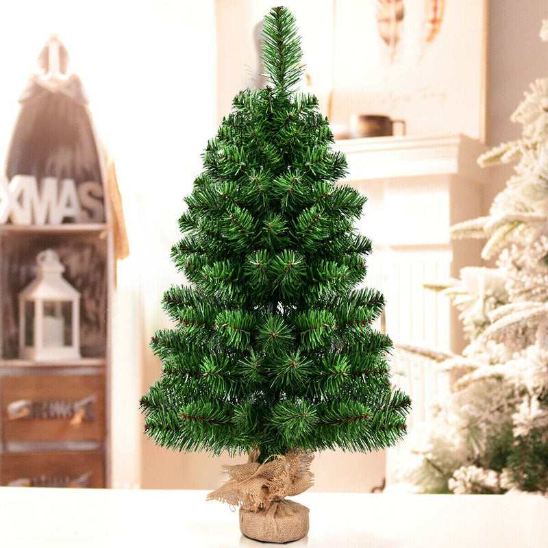 3Ft Artificial PVC Christmas Tree Tabletop Holiday Season Decoration Home Deco