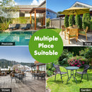 49LBS Patio Resin Umbrella Base Stand Wicker Style Heavy Duty Black