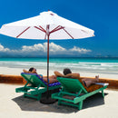 49LBS Patio Resin Umbrella Base Stand Wicker Style Heavy Duty Black