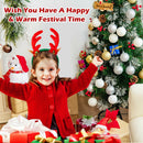 4ft Snowy Artificial Christmas Tree Pre-Decorated w/ Pine Cones and Red Berries