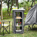 Folding Pop-Up Cupboard Compact Camping Storage Cabinet w/ Bag