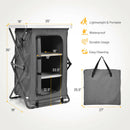 Folding Pop-Up Cupboard Compact Camping Storage Cabinet w/ Bag