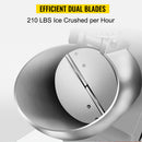 210LBS/H Sharp Blades Ice Shaver Crusher Efficient Double Electric Snow Cone Machine