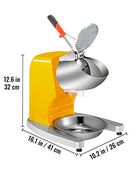 210LBS/H Sharp Blades Ice Shaver Crusher Efficient Double Electric Snow Cone Machine