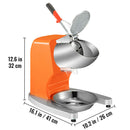 210LBS/H Sharp Blades Ice Shaver Crusher Efficient Double Electric Snow Cone Machine