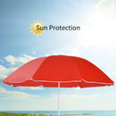 Portable Folding Picnic Double Chair W/Umbrella Table Cooler Beach Camping Red  OP70621RE