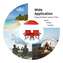 Portable Folding Picnic Double Chair W/Umbrella Table Cooler Beach Camping Red  OP70621RE