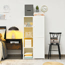 Portable Closet Clothes Foldable Armoire Wardrobe Closet w/ 8 Cubby Storage