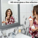 Bathroom Wall-Mounted Mirror W/Shelf Vanity Makeup Mirror Multipurpose