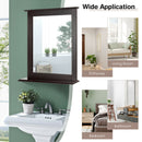 Bathroom Wall-Mounted Mirror W/Shelf Vanity Makeup Mirror Multipurpose