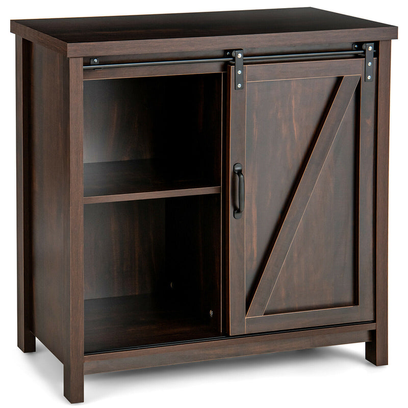 Sideboard Buffet Storage Cabinet Freestanding Kitchen Cabinet Brown