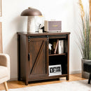 Sideboard Buffet Storage Cabinet Freestanding Kitchen Cabinet Brown