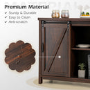 Sideboard Buffet Storage Cabinet Freestanding Kitchen Cabinet Brown