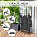 Patiojoy Patio Folding Adirondack Chair Weather Resistant Cup Holder Yard
