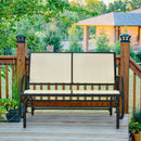 Patio Swing Glider Bench Loveseat Rocking Chair Backyard Poolside