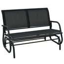 Patio Swing Glider Bench Loveseat Rocking Chair Backyard Poolside