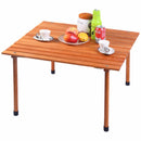 Folding Roll Up Table Portable Indoor Outdoor Picnic Party Dining Camp Tables Modern Wood Desk Home Furniture OP3558