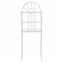 Goplus 3 Shelf Over The Toilet Bathroom Cabinet Space Saver Towel Storage Rack Organizer White Modern Bathroom Organizer HW54182