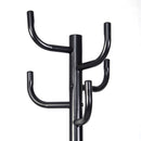 New Metal Coat Rack Hat Stand Tree Hanger Hall Umbrella Holder Hooks Black