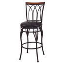 Vintage Swivel Bar Stool 24" 28" Height Adjustable Padded Seat Bistro Pub Chair HW54180