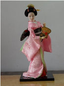 Japanese silk furnishings  Kimono  Geisha doll  figures Home decor