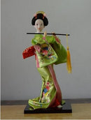 Japanese silk furnishings  Kimono  Geisha doll  figures Home decor