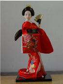 Japanese silk furnishings  Kimono  Geisha doll  figures Home decor