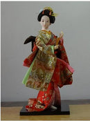 Japanese silk furnishings  Kimono  Geisha doll  figures Home decor