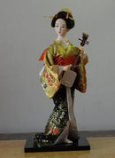 Japanese silk furnishings  Kimono  Geisha doll  figures Home decor