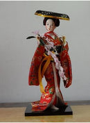 Japanese silk furnishings  Kimono  Geisha doll  figures Home decor