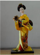 Japanese silk furnishings  Kimono  Geisha doll  figures Home decor
