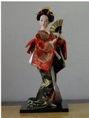 Japanese silk furnishings  Kimono  Geisha doll  figures Home decor