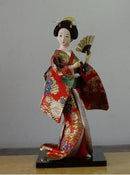 Japanese silk furnishings  Kimono  Geisha doll  figures Home decor