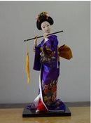 Japanese silk furnishings  Kimono  Geisha doll  figures Home decor