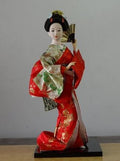 Japanese silk furnishings  Kimono  Geisha doll  figures Home decor