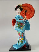 Japanese silk furnishings  Kimono  Geisha doll  figures Home decor