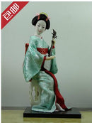 Japanese silk furnishings  Kimono  Geisha doll  figures Home decor