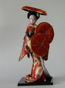 Japanese silk furnishings  Kimono  Geisha doll  figures Home decor
