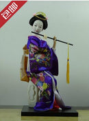 Japanese silk furnishings  Kimono  Geisha doll  figures Home decor