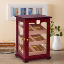 Countertop Display Humidor 150 Cigars Storage Cabinet Humidifier Hygrometer New Living Room Cabinet HW56599
