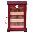 Countertop Display Humidor 150 Cigars Storage Cabinet Humidifier Hygrometer New Living Room Cabinet HW56599