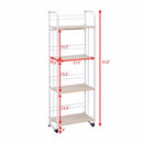 Set of 2 Folding Shelves Organization 3/4 tier Storage Utility Standing Rack
