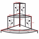 3 Tier Floral Corner Plant Stand Metal Flower Pot Rack Stair Display Ladder  Outdoor