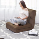 Fold Down Chair Flip Out Lounger Convertible Sleeper Couch Futon Bed w/ Pillow Bedroom Furniture HW58010