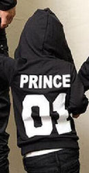 KING Queen Princess Prince Print Sweatshirts Pullover for Man and Women Child