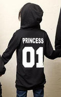 KING Queen Princess Prince Print Sweatshirts Pullover for Man and Women Child