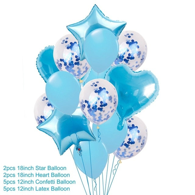 First Birthday Boy Party Decor Foil Balloons Party Decorations
